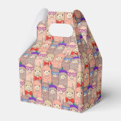Trendy Dpress Llama Pattern Bedankdoosjes (Achterkant)