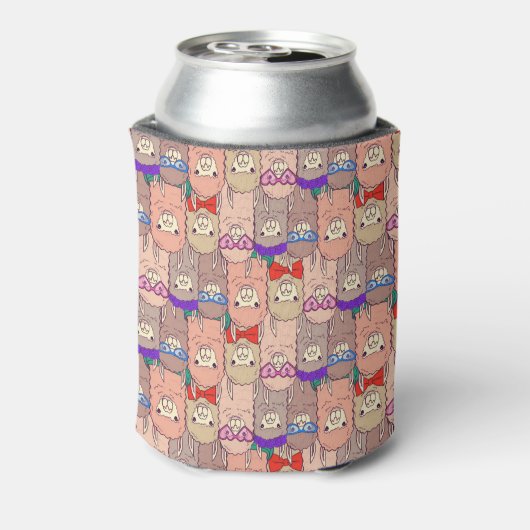 Trendy Dpress Llama Pattern Blikjeskoeler (Blikje Achterkant)