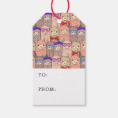 Trendy Dpress Llama Pattern Cadeaulabel (Voorkant)
