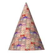 Trendy Dpress Llama Pattern Feesthoedjes (Voorkant)