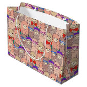 Trendy Dpress Llama Pattern Groot Cadeauzakje (Achterkant Gekanteld)