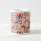 Trendy Dpress Llama Pattern Grote Koffiekop (Voorkant)