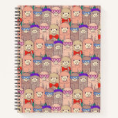 Trendy Dpress Llama Pattern Notitieboek (Voorkant)