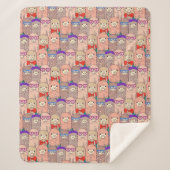 Trendy Dpress Llama Pattern Sherpa Deken (Voorkant)