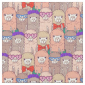 Trendy Dpress Llama Pattern Stof (Close Up)