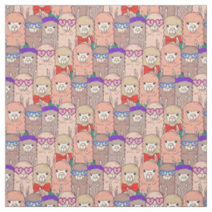 Trendy Dpress Llama Pattern Stof