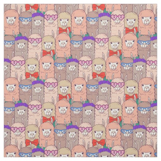 Trendy Dpress Llama Pattern Stof (Swatch)