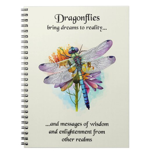 Trendy Dragonfly Notitieboek (Voorkant)