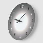 Trendy Dramatische Zilver Grijs Zwarte Klok (Hoek)