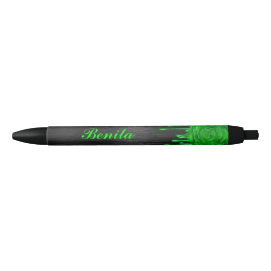 Trendy Driving Rozen Aangepaste pennen Groen (Voorkant)