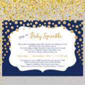 Trendy drop-in jongen baby sprinkle uitnodigingen