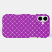 Trendy druif, Paarse kriskras Case-Mate iPhone Case (Achterkant (horizontaal))