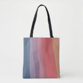 Trendy Dusk gekleurde Waterverf schilderij Tote Bag (Voorkant)