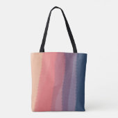 Trendy Dusk gekleurde Waterverf schilderij Tote Bag (Achterkant)