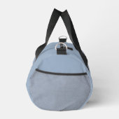 Trendy Dusty Blauw Zwart Wit Script Monogram Plunjezak (Rechts)