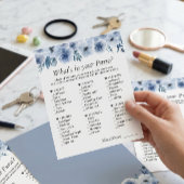 Trendy Dusty Blue Floral wat zit er in je paardens Flyer