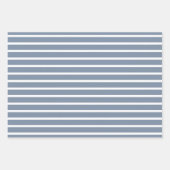 Trendy Dusty Blue Photo Collage 21st Birthday Inpakpapier Vel (Voorkant 2)