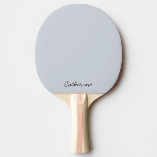 Trendy Dusty Bluish Gray Custom Ping Pong Paddle Tafeltennisbatje (Voorkant)