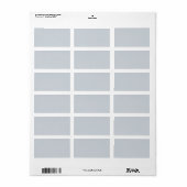 Trendy Dusty Bluish Grey - Adresetiketten Etiket (Full Sheet)