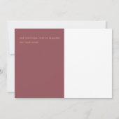 Trendy Dusty Roos Pink Gold Wedding BEWAART DE DAT Save The Date (Achterkant)