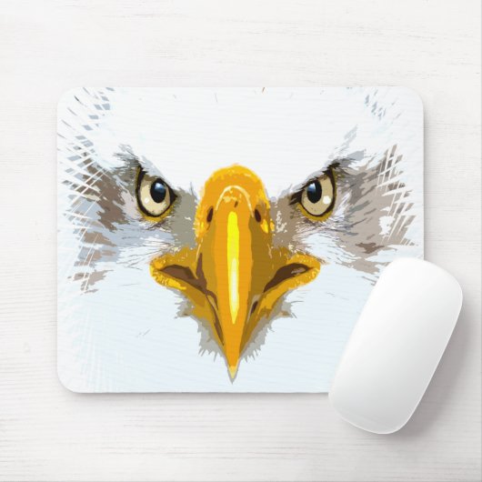 Trendy Eagle Head Moderne Pop Art Sjabloon Mouse P Muismat (Met muis)