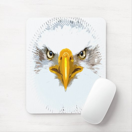 Trendy Eagle Head Moderne Pop Art Sjabloon Muismat (Met muis)