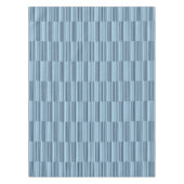 Trendy Earthy Blue Stripes Tafelkleed (Voorkant)