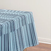 Trendy Earthy Blue Stripes Tafelkleed (Voorbeeld)