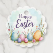 Trendy Easter Eggs Beautiful Collection Bedankjes Labels (Voorkant)