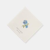 Trendy Ecru Bloemen Hydrangea Evenement Bruiloft Servet (Hoek)