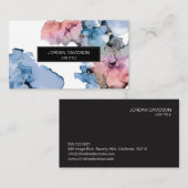 Trendy Editable Paint Splash modern Visitekaartje (Voorkant / Achterkant)