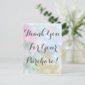 Trendy Eenhoorn Waterverf Dank u Directe verkoop Briefkaart (Staand voorkant)