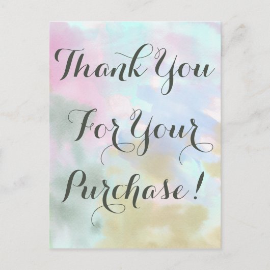 Trendy Eenhoorn Waterverf Dank u Directe verkoop Briefkaart (Voorkant)