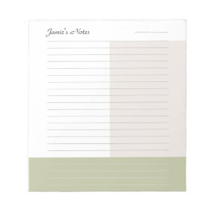 Trendy Eenvoudig Colorblock Notitieblok