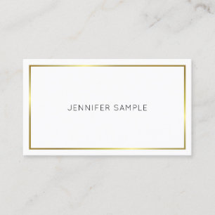 Trendy Eenvoudig Elegant Ontwerp Goud Eenvoudig Lu Visitekaartje
