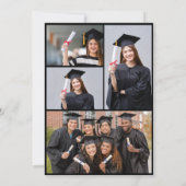 Trendy Eenvoudig Modern Casual Foto Afstuderen Kaart (Achterkant)