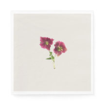 Trendy eenvoudige bloemenservetten