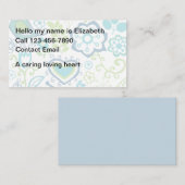 Trendy eenvoudige oppasbare Visitekaartjes (Voorkant / Achterkant)