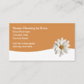 Trendy eenvoudige schoonmaakdiensten visitekaartje (Voorkant)