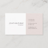 Trendy Eenvoudige Sjabloon Elegant Professioneel K Visitekaartje (Voorkant)