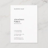 Trendy Eenvoudige Sjabloon Elegant Professioneel M Visitekaartje (Achterkant)