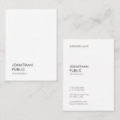 Trendy Eenvoudige Sjabloon Elegant Professioneel M Visitekaartje (Voorkant / Achterkant)