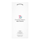 Trendy Eenvoudige Taart Desserts Bakkerij Menu Pri (Achterkant)