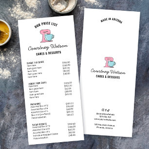 Trendy Eenvoudige Taart Desserts Bakkerij Menu Pri