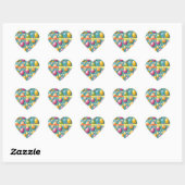 Trendy Eggs Pasen Collectie Hart Sticker (Vel)