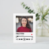 Trendy Eigen Naam Gefeliciteerd Foto Briefkaart (Staand voorkant)