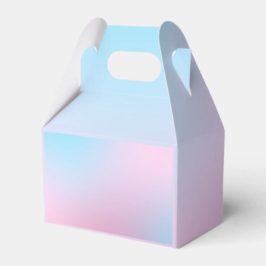 Trendy eigentijdse Blauwgroen roze blauwe feestart Bedankdoosjes (Achterkant)