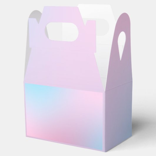 Trendy eigentijdse Blauwgroen roze blauwe feestart Bedankdoosjes (Geopend)