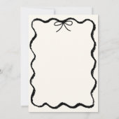 Trendy eigenzinnige golvende hand getekende boog B Kaart (Achterkant)