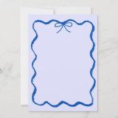 Trendy eigenzinnige golvende hand getekende boog B Kaart (Achterkant)